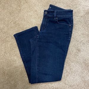 LOFT Modern Straight Leg Mid Rise Jeans.